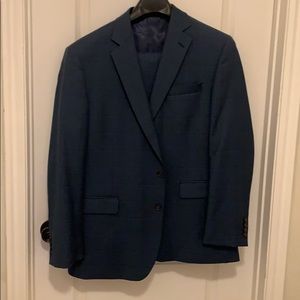 Light blue checkered suit